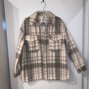 Zara Oversized Shirt Jacket